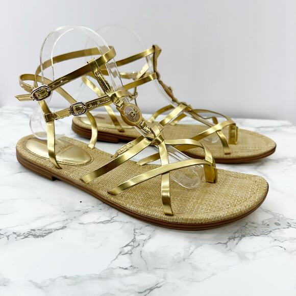 Sam Edelman 10.5 Gwen Gold Gladiator Sandal - Picture 4 of 9